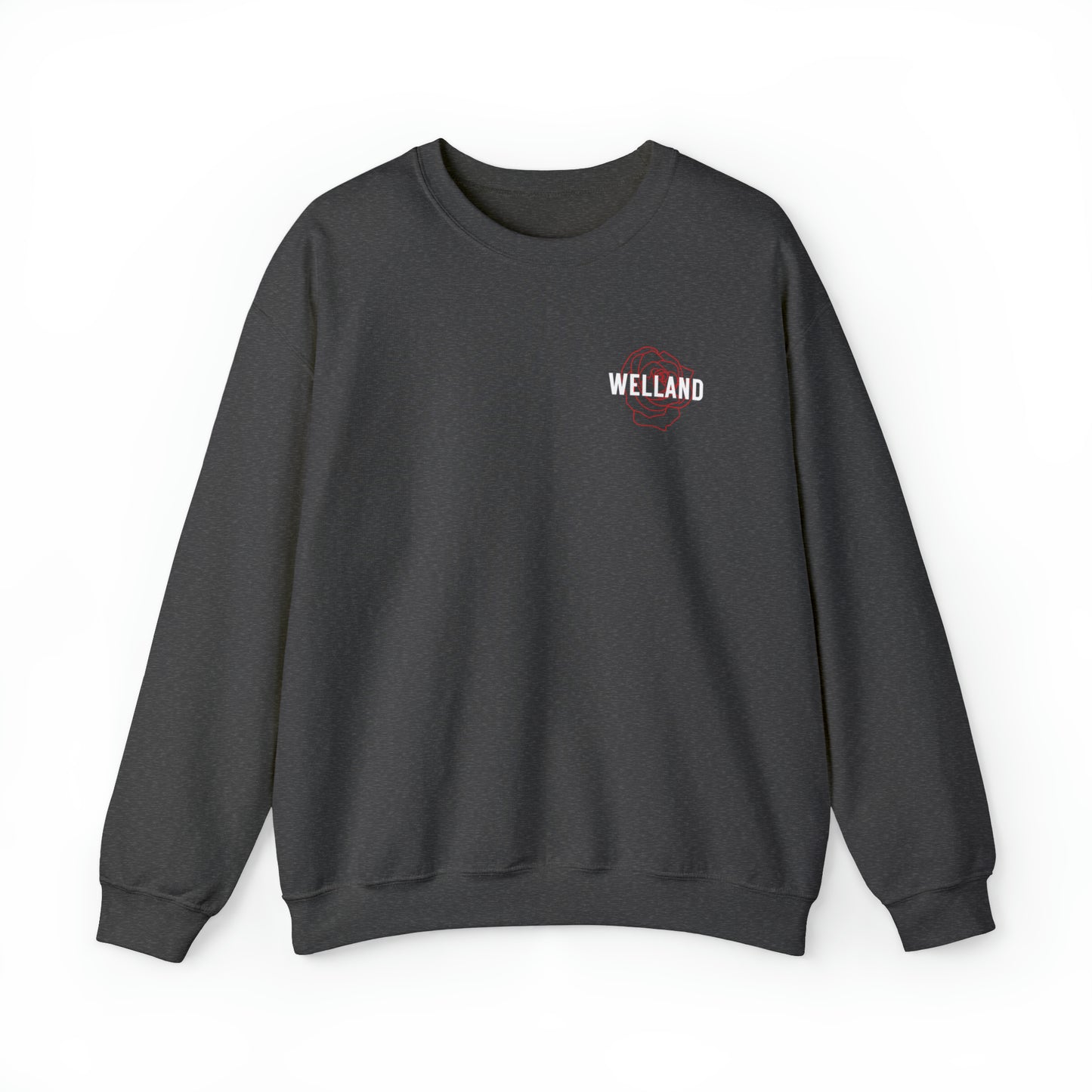 Geo Rose Pocket Crest Crewneck Sweatshirt