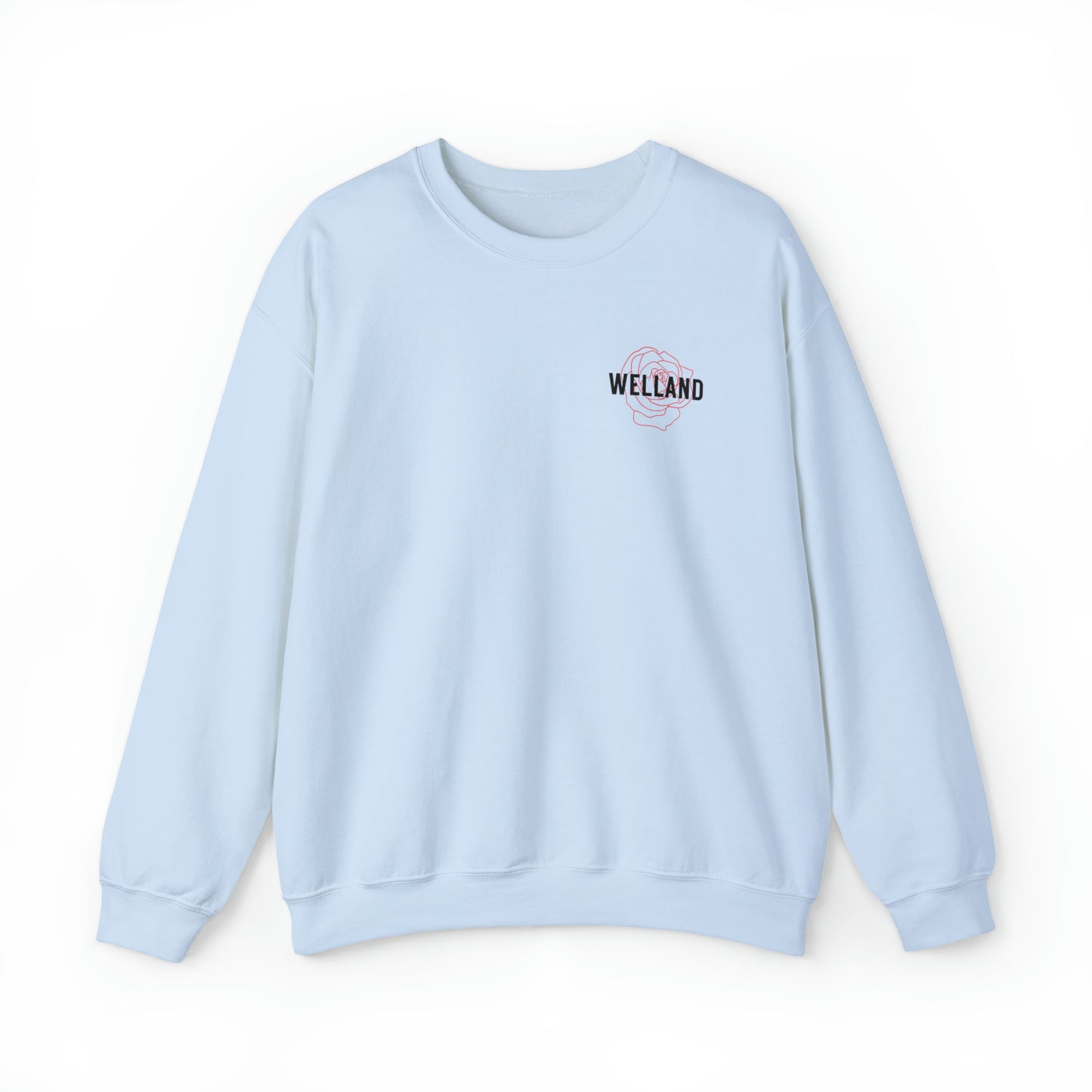 Geo Rose Pocket Crest Crewneck Sweatshirt