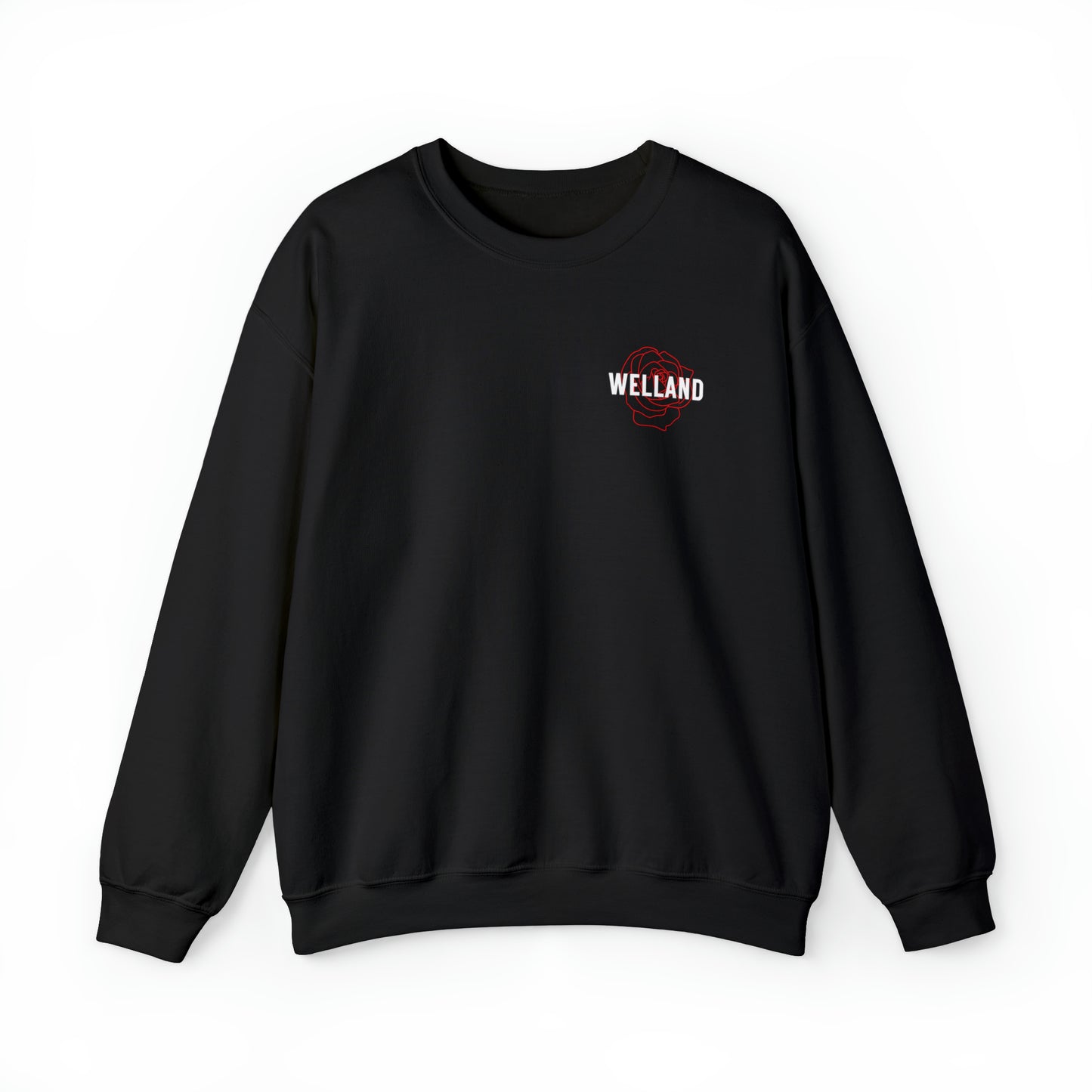 Geo Rose Pocket Crest Crewneck Sweatshirt